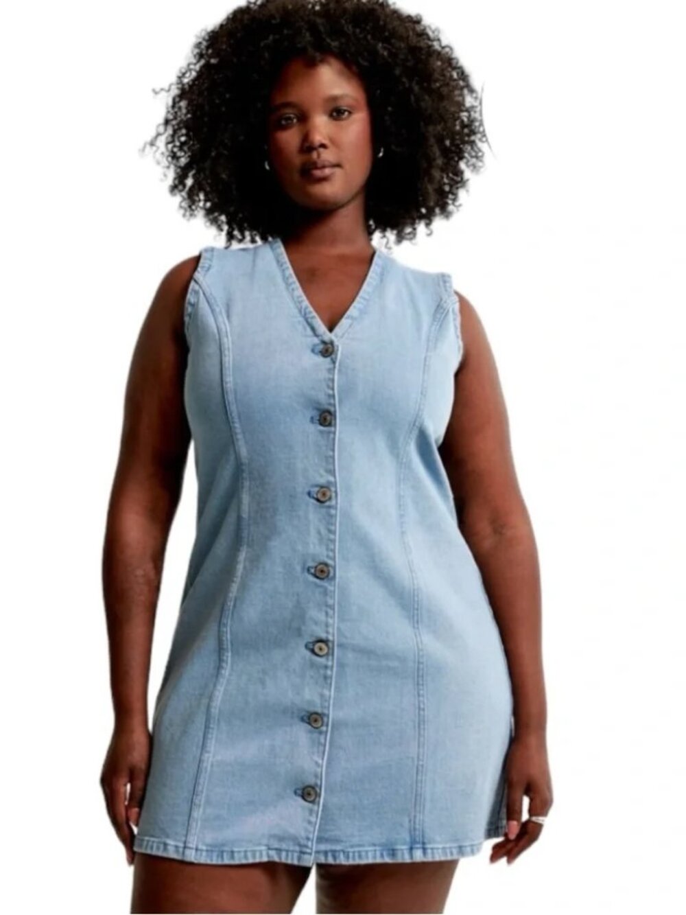 Abercrombie & Fitch The A&F Mara Denim Vest Mini Dress